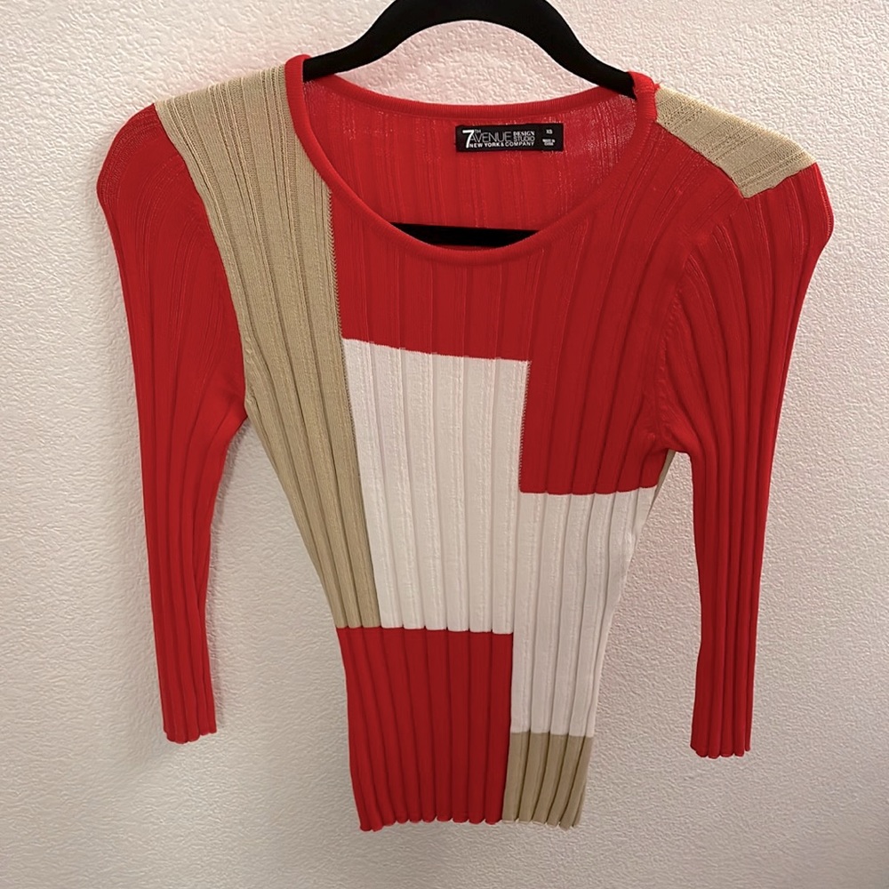 New York & Company Color Block Sweater